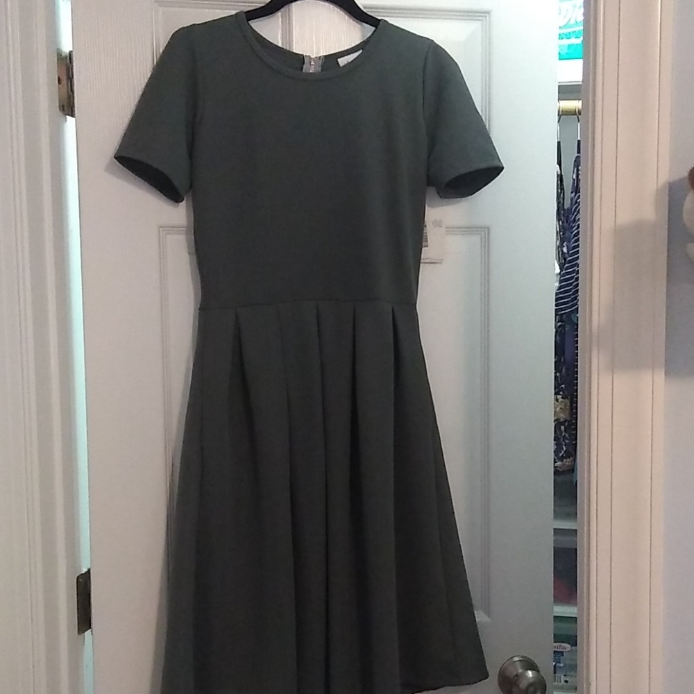 Gray LulaRoe Amelia Dress